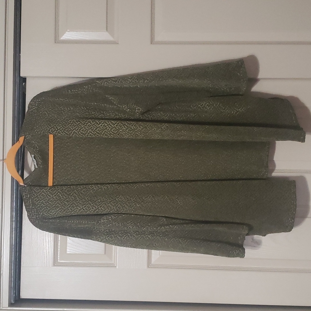 nlt glittery olive Cardigan 1x Wantable